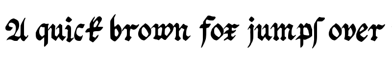 Preview of Fraktur Handschrift Regular font