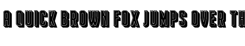 Preview of Franchise Filled Regular font