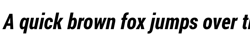 Preview of Franco Bold Italic font