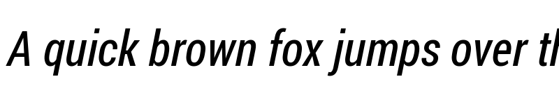 Preview of Franco Italic font