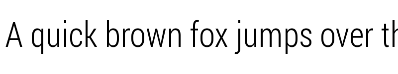 Preview of Franco Light font