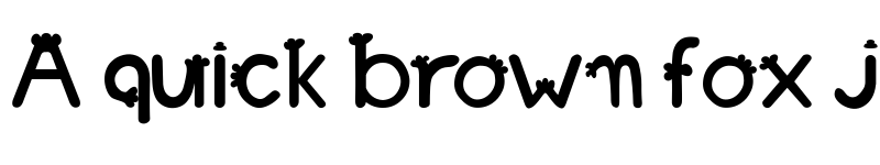 Preview of Franjinha Regular font