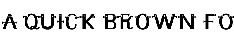 Preview of Frankenfont Regular font