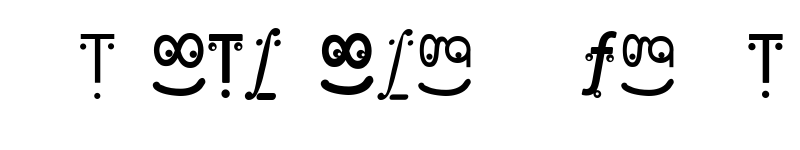 Preview of FranKleinFaces Regular font