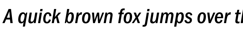 Preview of FranklinGothic URW Cond Medium Italic font