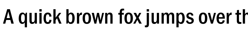 Preview of FranklinGothic URW Cond Medium font