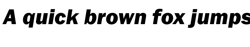 Preview of FranklinGothic URW Heavy Italic font