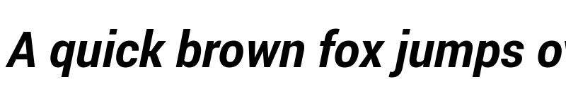 Preview of Franko Bold Italic font