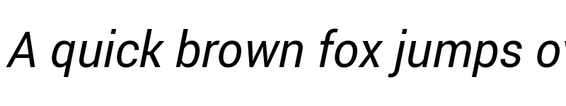 Preview of Franko Italic font