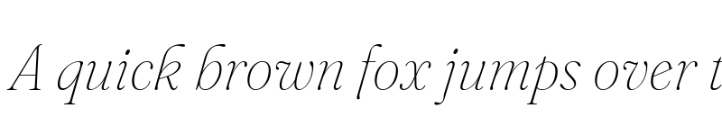 Preview of Fraunces 72pt S000 Thin Italic font