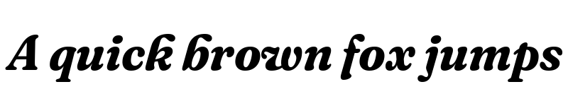 Preview of Fraunces 72pt S050 Bold Italic font