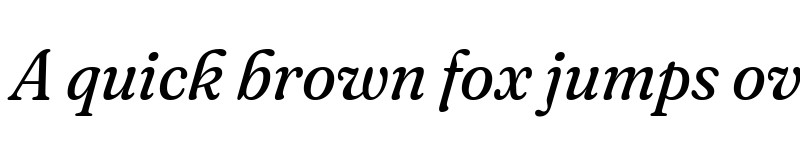 Preview of Fraunces 72pt S050 Italic font