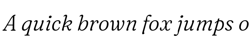 Preview of Fraunces 9pt S050 Light Italic font