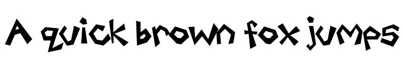 Preview of Freaky Paper Cutouts Regular font