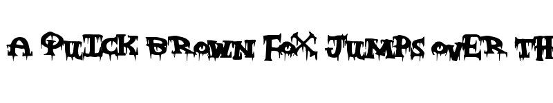 Preview of FreakyNight Regular font