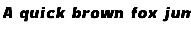 Preview of Freeroad Black Italic font