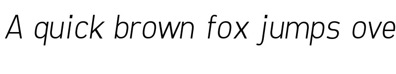 Preview of Freeroad Light Italic font