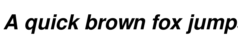 Preview of FreeSans BoldOblique font