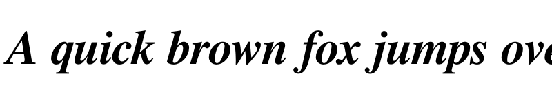 Preview of FreeSerif BoldItalic font