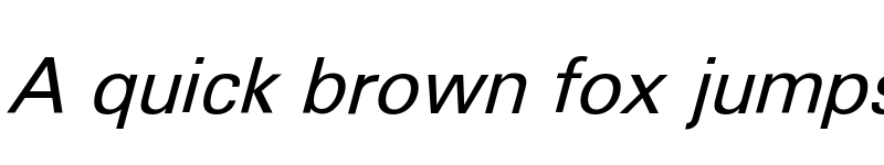 Preview of FreeUniversal Italic font