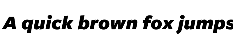 Preview of FreightSans Pro Black Italic font