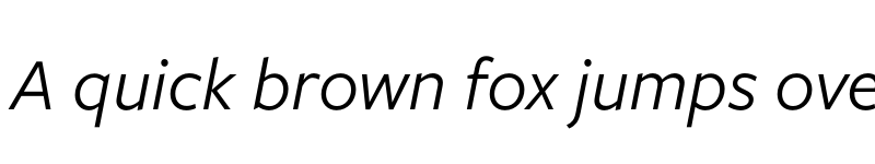 Preview of FreightSans Pro Book Italic font