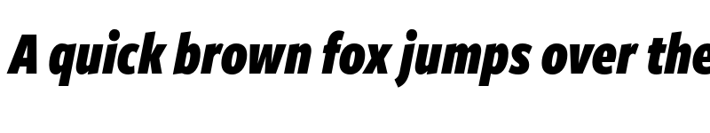 Preview of FreightSansCmpPro Black Italic font