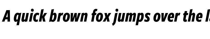 Preview of FreightSansCmpPro Bold Italic font