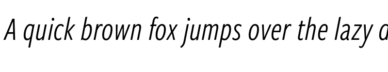 Preview of FreightSansCmpPro Book Italic font