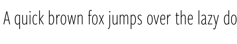 Preview of FreightSansCmpPro Light font