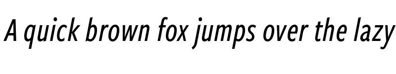 Preview of FreightSansCmpPro Med Italic font