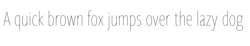 Preview of FreightSansHCmpPro Hairline font