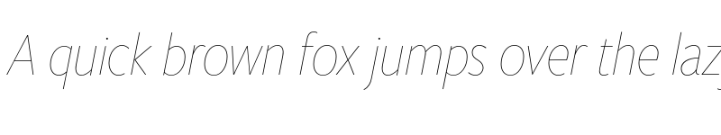 Preview of FreightSansHCndPro Hairline Ita font