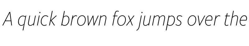 Preview of FreightSansHCndPro XLight Ita font