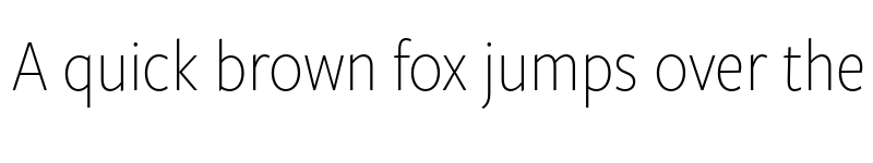 Preview of FreightSansHCndPro XLight font