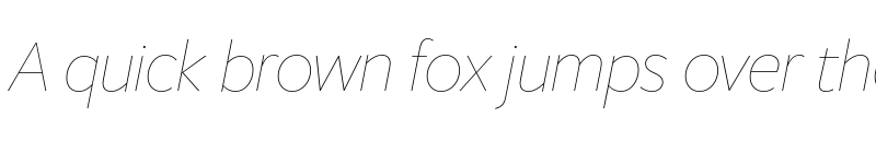 Preview of FreightSansHPro Hairline Ita font