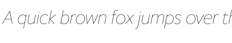 Preview of FreightSansHPro Thin Ita font