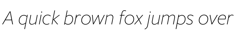 Preview of FreightSansHPro XLight Ita font