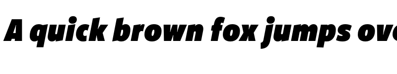 Preview of FreightSansUCmpPro UltraBlack Italic font