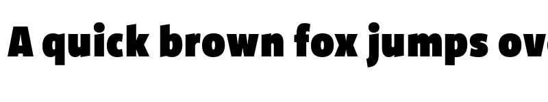 Preview of FreightSansUCmpPro UltraBlack font