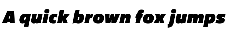 Preview of FreightSansUCndPro UltraBlack Italic font