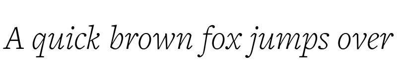 Preview of FreightText Pro Light Italic font