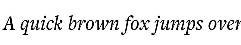 Preview of FreightText Pro Medium Italic font