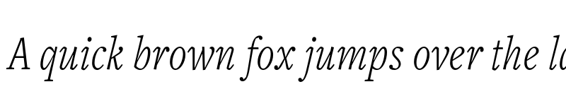 Preview of FreightTextCmp Pro Light Italic font