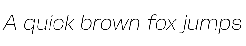 Preview of Freizeit Trial ExtraLight Slanted font