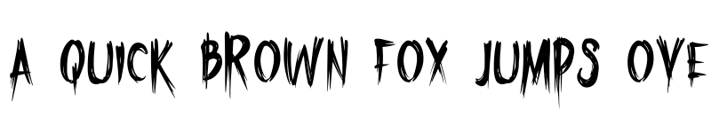 Preview of Friday Terror Regular font