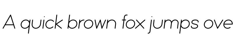 Preview of Friend Light Italic font
