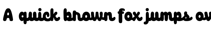 Preview of Friskily Regular font