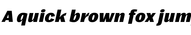 Preview of Frock Black Italic font