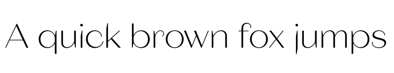 Preview of Fromage ExtraLight font